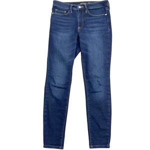 Athleta Sculptek Jeans Women 4 28W 27L Blue Skinny High‎ Rise Denim Stretch